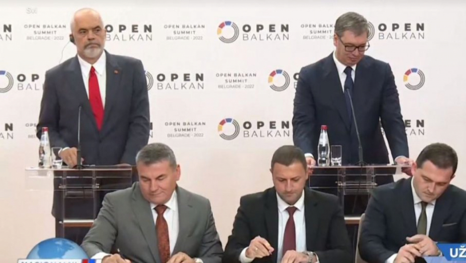 U OKVIRU OTVORENOG BALKANA POTPISANI VAŽNI DOKUMENTI Vučić: Odnosi Srbije, Albanije i Severne Makedonije su na najvišem mogućem nivou