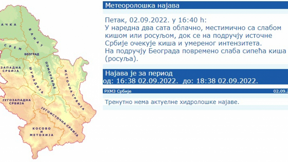 KIŠA U BEOGRADU NE PRESTAJE Evo kada nas ponovo čeka letnje vreme