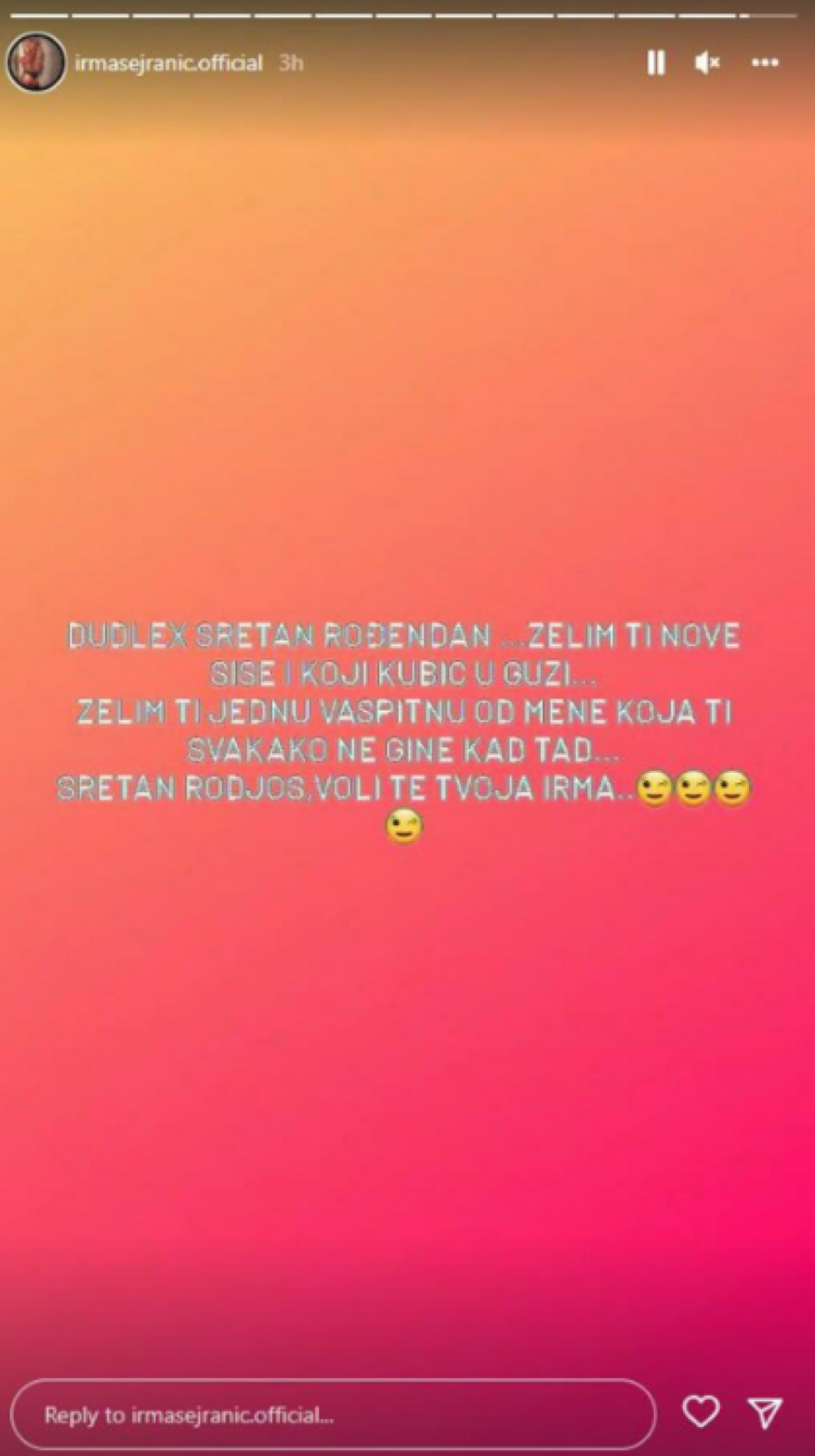JEDNA VASPITNA OD MENE TI NE GINE Irma čestitala Dalili Dragojević rođendan, pa joj zapretila, sprema se haos nakon ove poruke (FOTO)