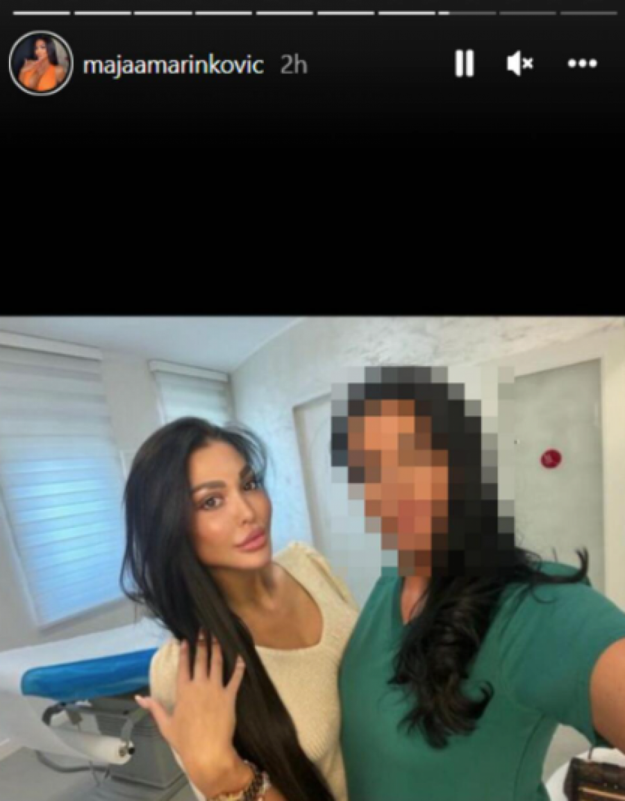 OBJAVILA SNIMAK IZ ORDINACIJE Maja Marinković opet na remontu, radila grudi, oči, usne, jagodice, nos, a sad izgleda ovako (FOTO)