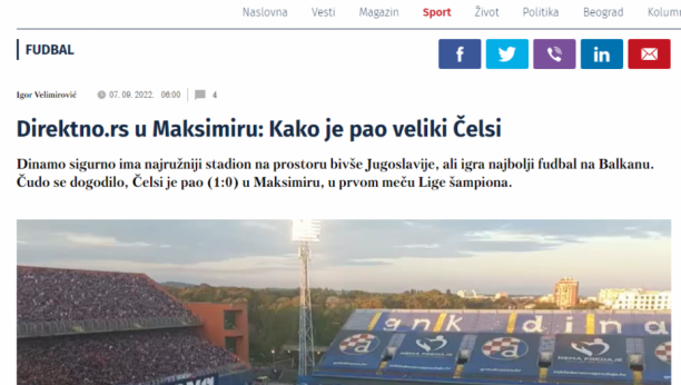 POKAZALI GDE IM SRCE LEŽI Tajkunski medij slavi hrvatski tim, o srpskim klubovima samo najgore!