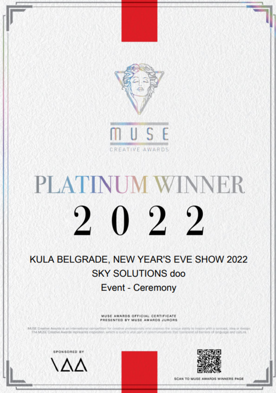 Četiri prestižna međunarodna priznanja u oblasti kreativne industrije za SKYMUSIC