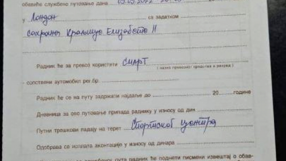 "SMARTOM" IZ VRNJAČKE BANJE, NA SAHRANU KRALJICE Lažni službeni nalog izazvao lavinu na društvenim mrežama, Radović odgovorio zlonamernim falsifikatorima!