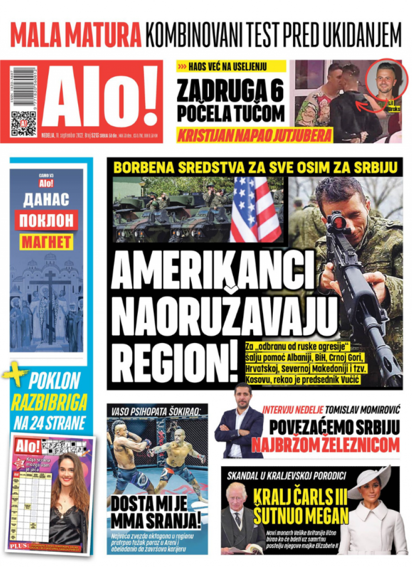 SAD daju borbena sredstva svima osim Srbije: Ameri naoružavaju region!