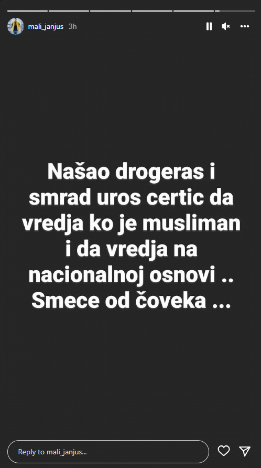 DROGERAŠ I SMEĆE OD ČOVEKA Janjuš kipi od besa, doživeo pomračenje i izgovorio salvu uvreda na račun ovog zadrugara (FOTO)