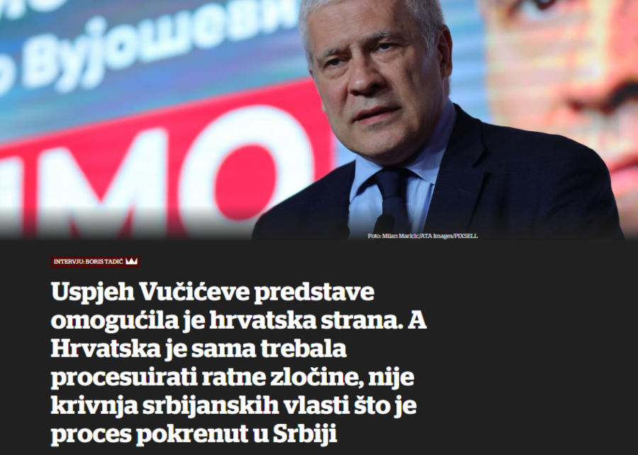 SKANDALOZNI INTERVJU TADIĆA USTAŠKIM NOVINAMA Vučić provocira nacionalističke tenzije time što hoće da ode u Jasnovac! (FOTO)