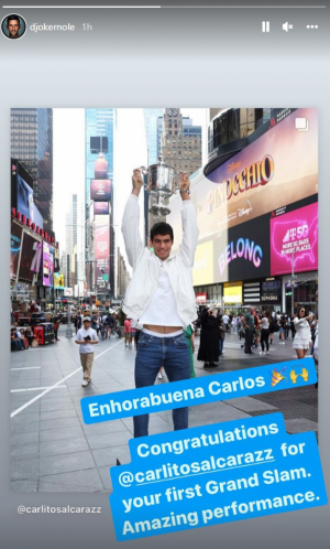 VELIKI SI, NOLE Đoković na španskom čestitao Alkarazu prvo mesto i titulu na US Openu (FOTO)