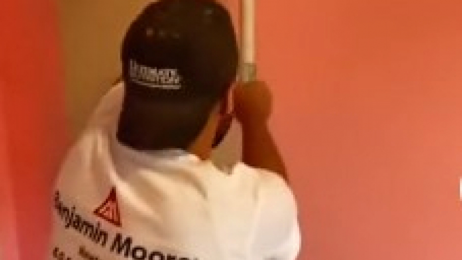 OVAKO SE RADI Momak ceo zid okrečio za samo 30 sekundi, evo u čemu je caka