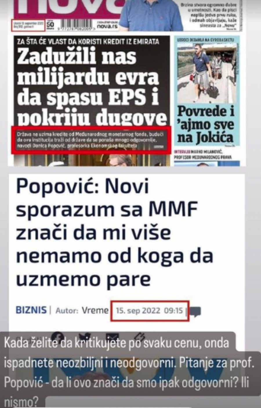 SINIŠA MALI RASKRINKAO TAJKUNSKE MEDIJE Želite da nas kritikujete po svaku cenu, pa ispadate neozbiljni
