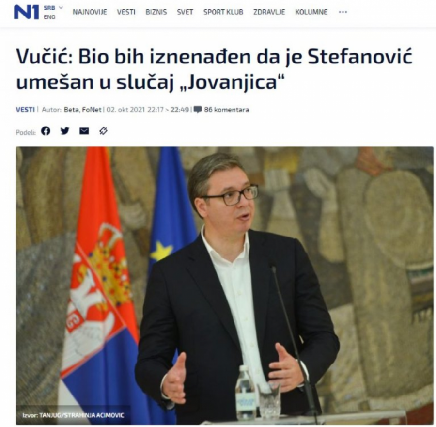 ADVOKAT UHVAĆEN U ČISTOJ LAŽI Otvoreno tvrdi da je Apelacija donela odluku na osnovu Vučićeve izjave iz budućnosti!