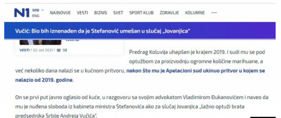 ADVOKAT UHVAĆEN U ČISTOJ LAŽI Otvoreno tvrdi da je Apelacija donela odluku na osnovu Vučićeve izjave iz budućnosti!