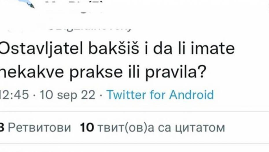 DA LI OSTAVLJATE BAKŠIŠ KONOBARIMA? Žučna rasprava na društvenim mrežama, dok jedni rado čašćavaju, drugi nisu darežljivi