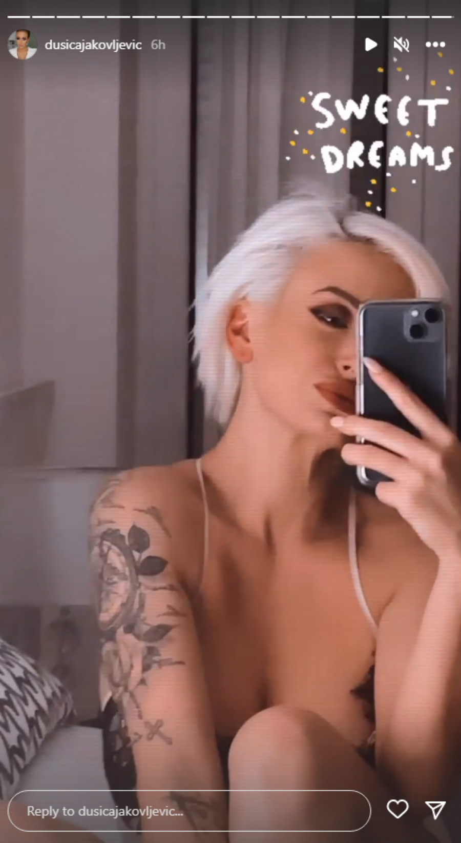 POMUTILA UM MUŠKARCIMA Dušica Jakovljević objavila video iz spavaće sobe, a ovaj detalj svi primetili