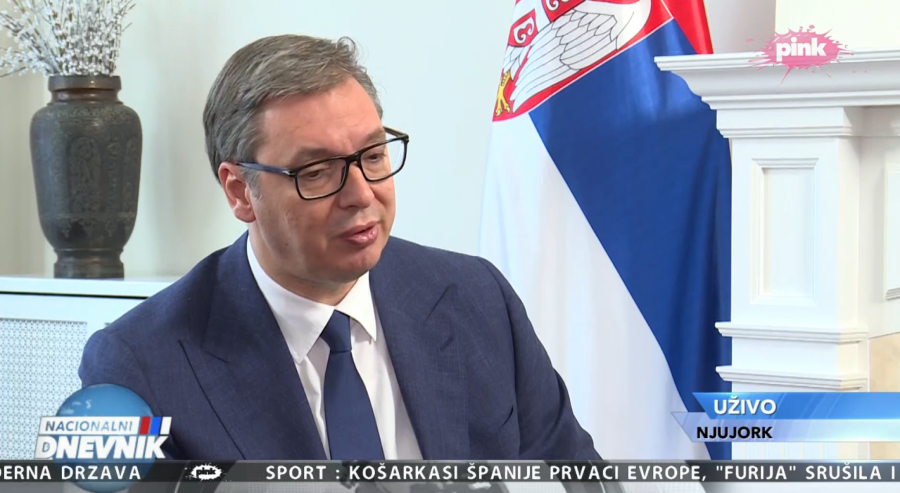 DONELI SU MI PAPIR, ODBIO SAM DA GA PRIMIM Vučić iz Njujorka: Lažna država ne može u UN!