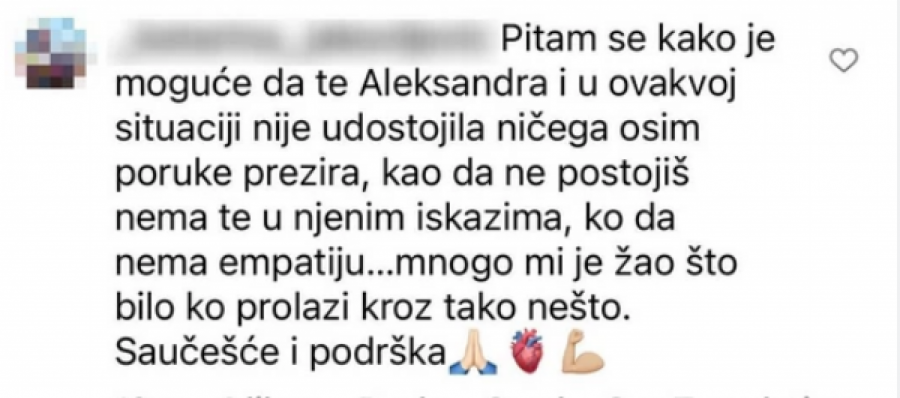 SAMO PORUKE PREZIRA, KAO DA NE POSTOJIŠ Kristina Kovač posle smrti oca Kornelija dotakla mnoge svojom porukom