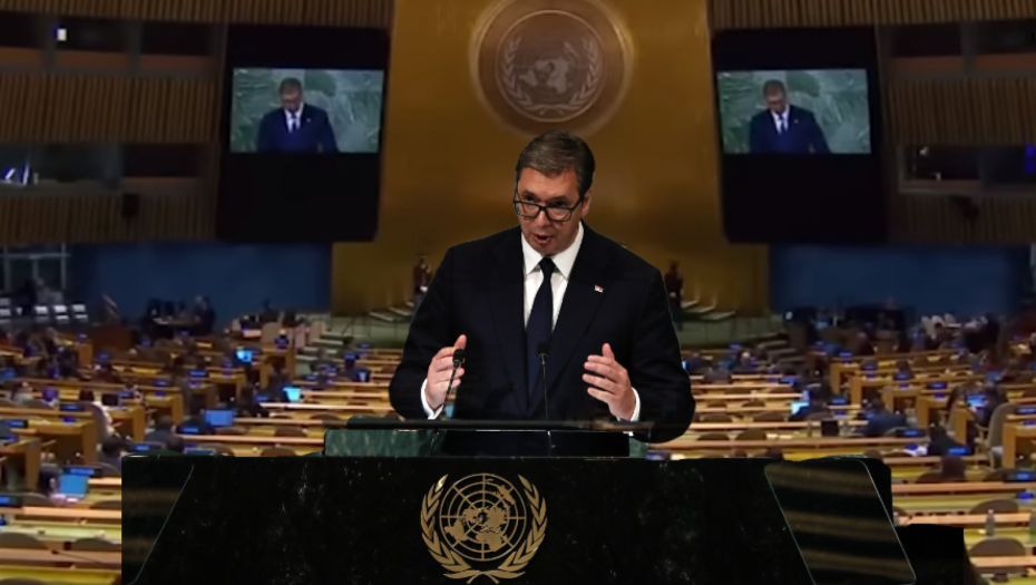 OVO NISMO IMALI PRILIKE DA VIDIMO Vučić otkrio šta se dogodilo ispred sale posle njegovog govora u Njujorku (VIDEO)