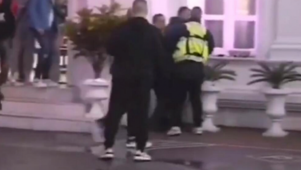 POTUKLI SE IVAN MARINKOVIĆ I MILJAN Nastao opšti haos, obezbeđenje ne može da ih smiri (VIDEO)