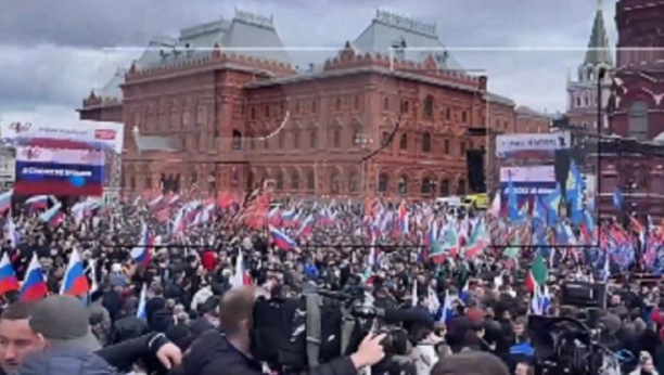 "MI SVOJE NA CEDILU NE OSTAVLJAMO" Više od 50.000 ljudi na mitingu u Moskvi, poslata jasna poruka (VIDEO)