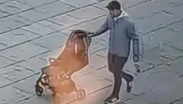 ZAR SE NE PLAŠIŠ BOGA?! Lopov ukrao dečija kolica ispred Hrama, snimak razbesneo Srbiju (VIDEO)
