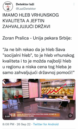 STIŽU POHVALE ZA VUČIĆEVU SOCIJALNU POLITIKU: Srbija može da bude mirna, imamo najbolji i najjeftiniji hleb! (VIDEO)