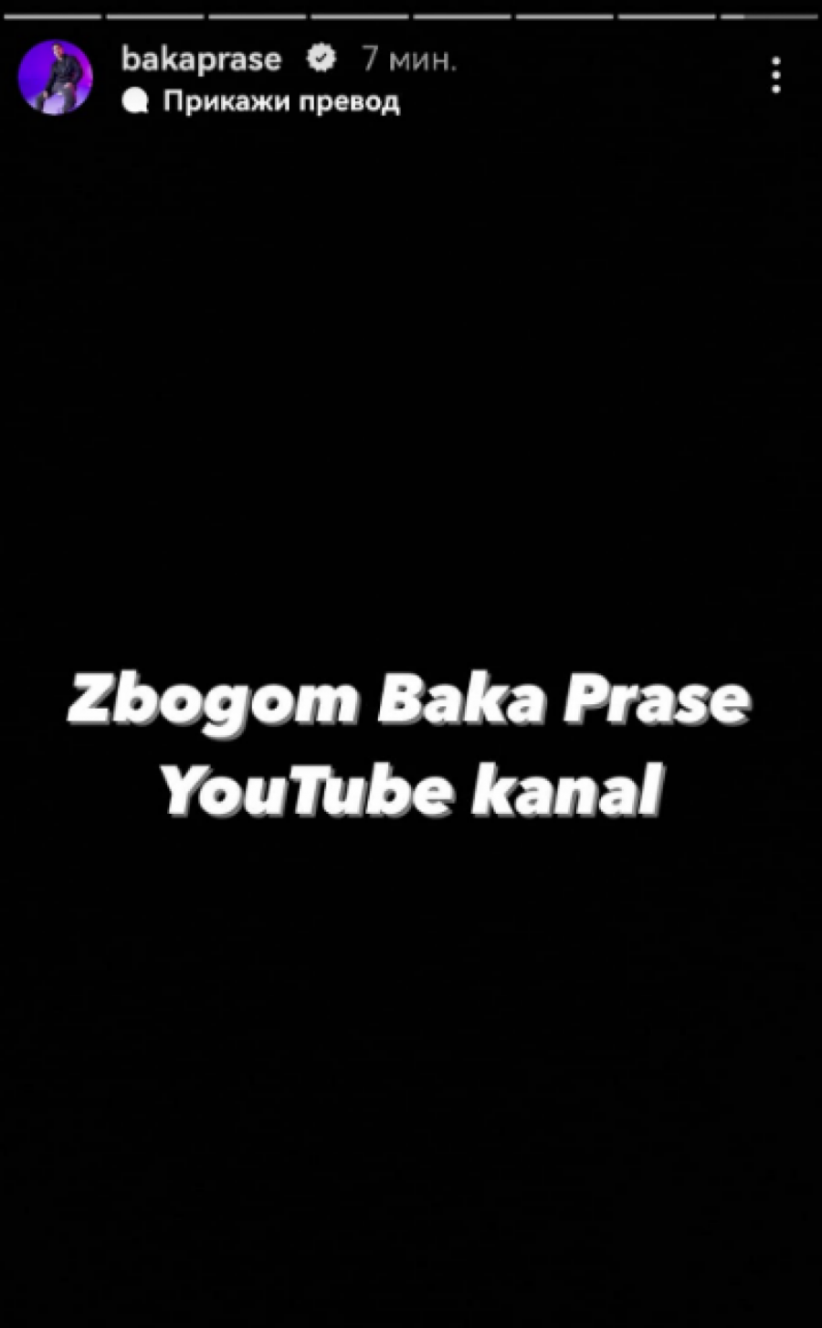 PRVA OBJAVA BAKE PRASETA NAKON GAŠENJA KANALA Jutjuber slomljen: Zbogom... (FOTO)