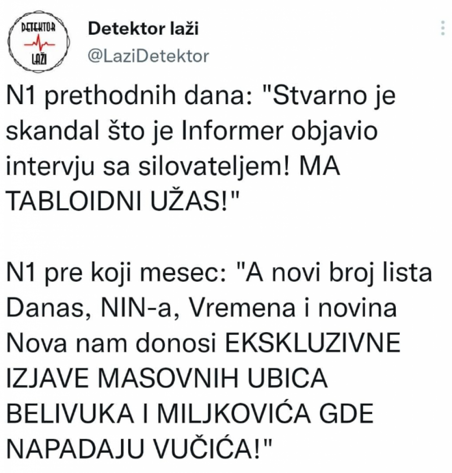LICEMERJE BEZ PREMCA! Evo kako stvari stoje među zabrinutom N1 javnošću!