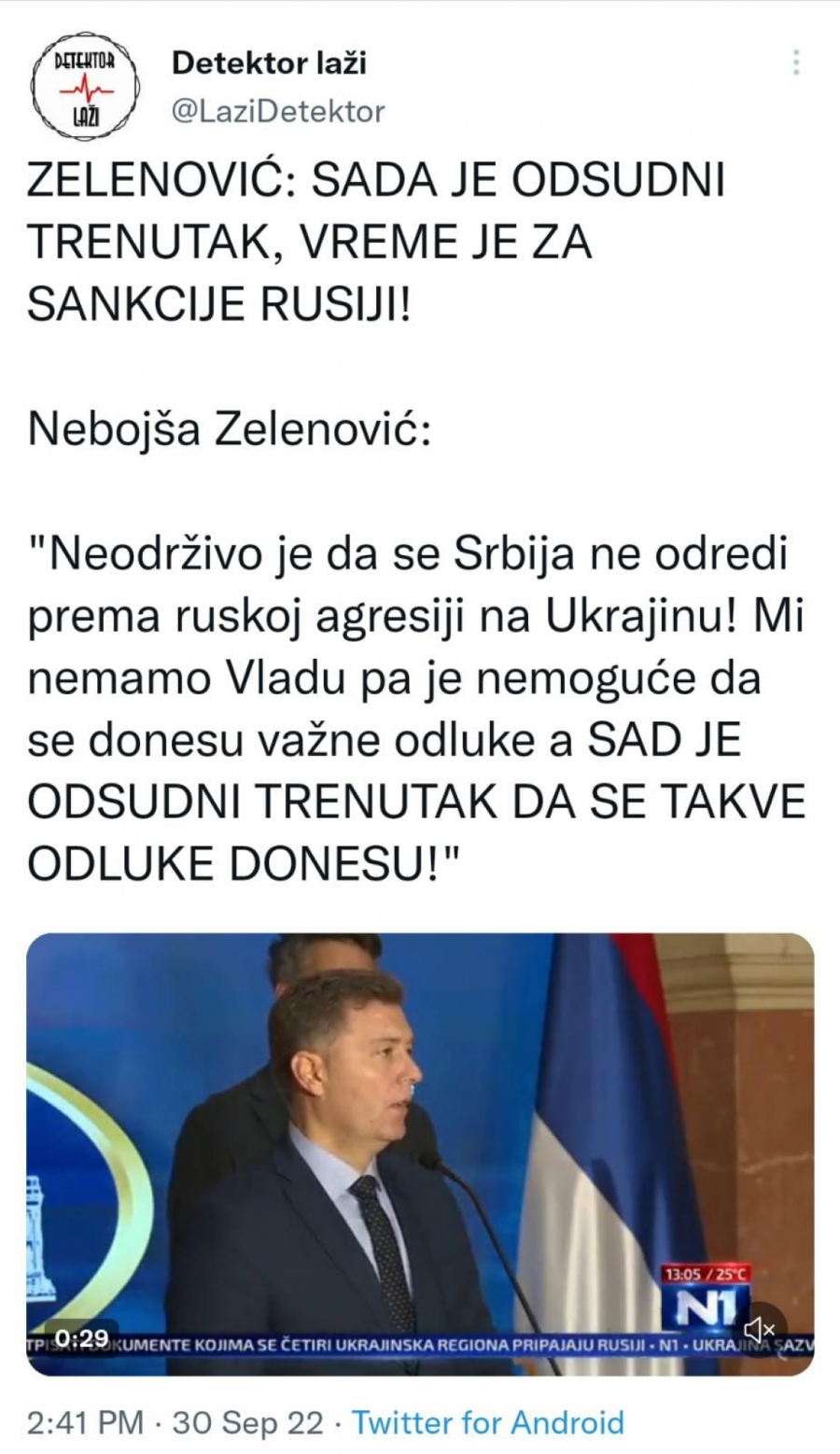 ZELENOVIĆ UPORAN: Sada je odsudni trenutak, vreme je za sankcije Rusiji! (VIDEO)