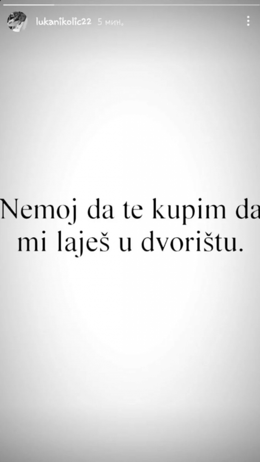 OVO NIKO NIJE OČEKIVAO Luka Nikolić je ovo poručio Dalili, nije joj ostao dužan