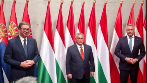 VUČIĆ U BUDIMPEŠTI Predsednik se sastao sa Orbanom i Nehamerom (FOTO)