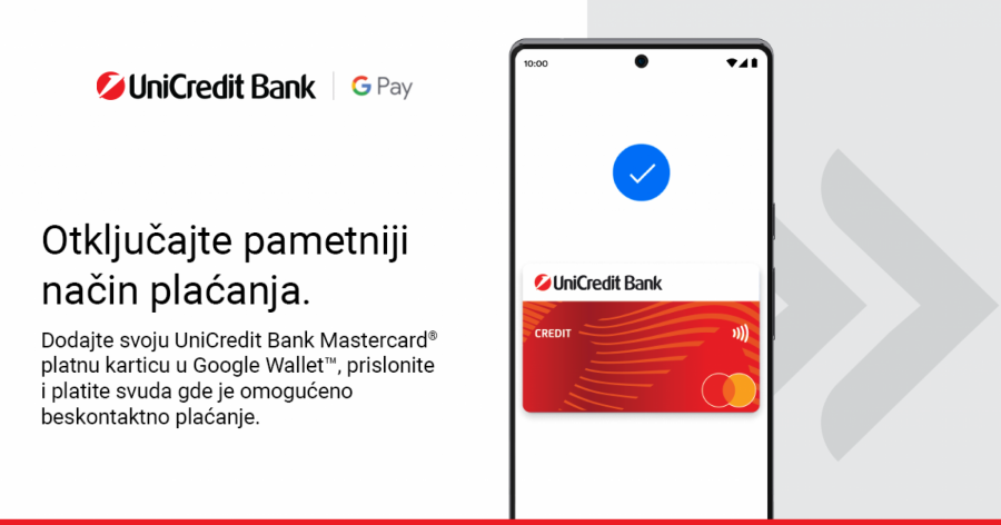 OTKLJUČAJ PAMETNIJI NAČIN PLAĆANJA! UniCredit Bank uvela Google Pay beskontaktno plaćanje mobilnim telefonima