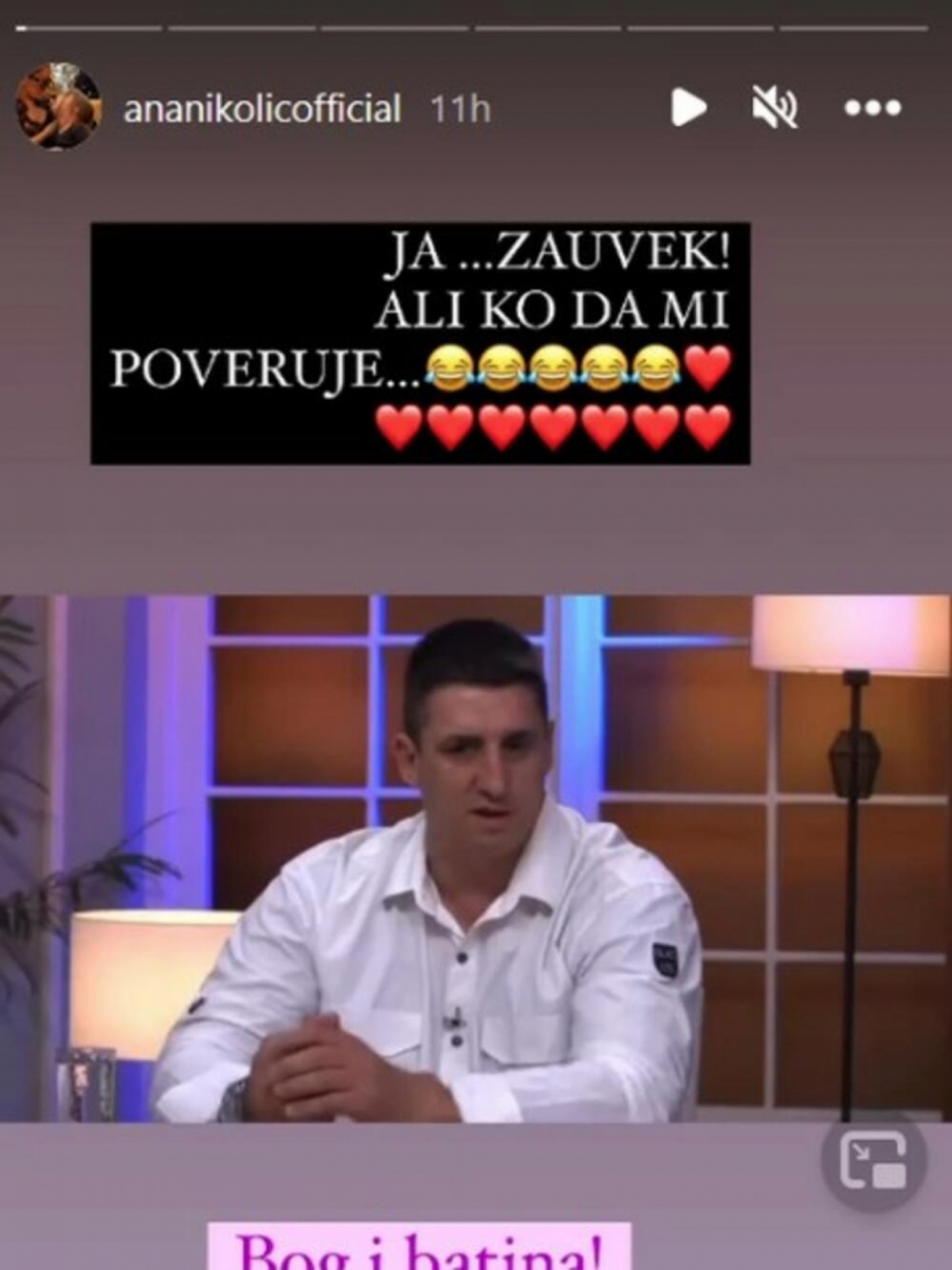 BOG I BATINA Ana Nikolić oduševljenja Kristijanom Golubovićem, javno mu se obratila