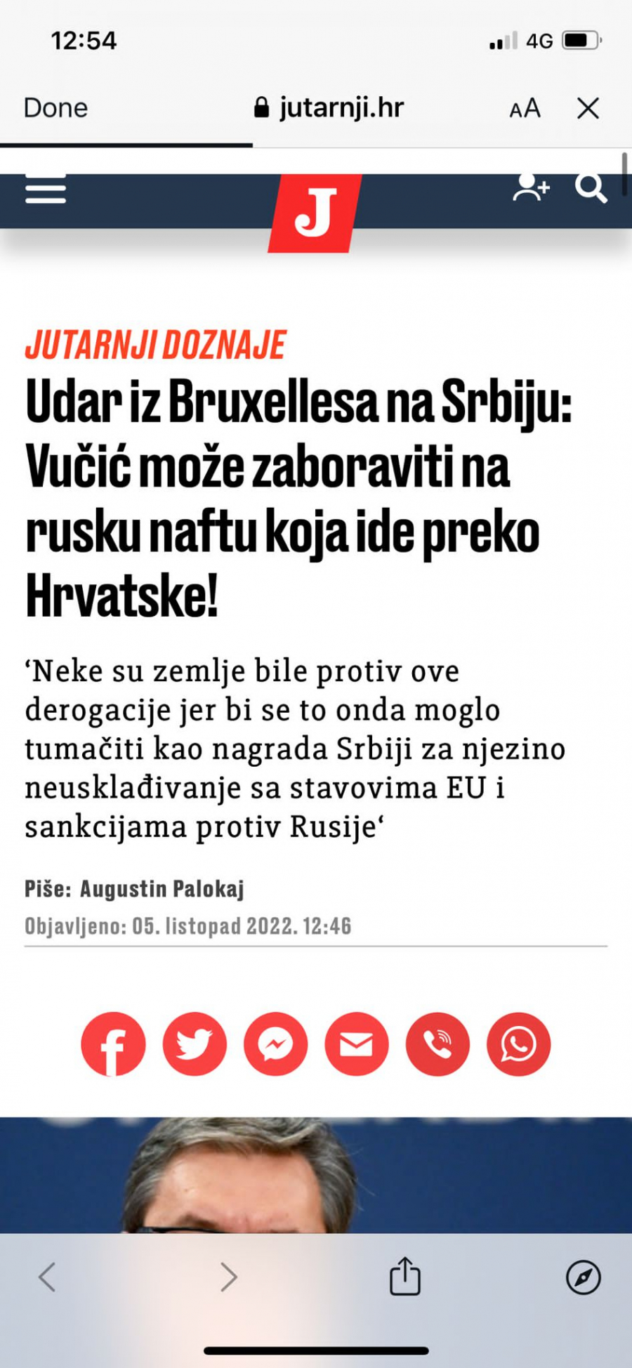 TUCITE PO VUČIĆU KRVNIČKI Ustaša Plenković ne može da sakrije sreću, pa naredio svojim medijima