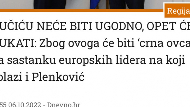 Plenković preko svojih medija preti Vučiću: "Neće ti biti ugodno u Pragu!"