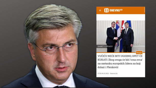USTAŠA PLENKOVIĆ PREKO SVOJIH MEDIJA PRETI VUČIĆU: "Neće ti biti ugodno u Pragu!"