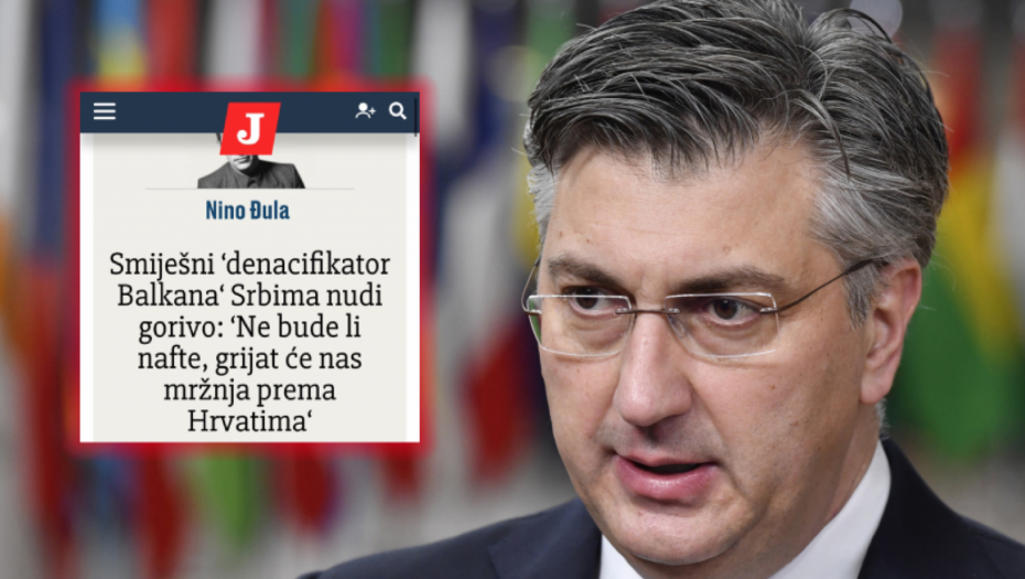 PODVILJAO OD MRŽNJE Oboleli ustaša Plenković preko svog glasila poziva na kažnjavanje Vučića i Srbije zbog istine o Jasenovcu!
