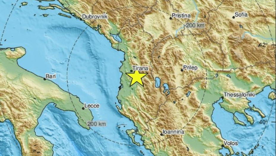 TRESLA SE TIRANA Zemljotres pogodio Albaniju