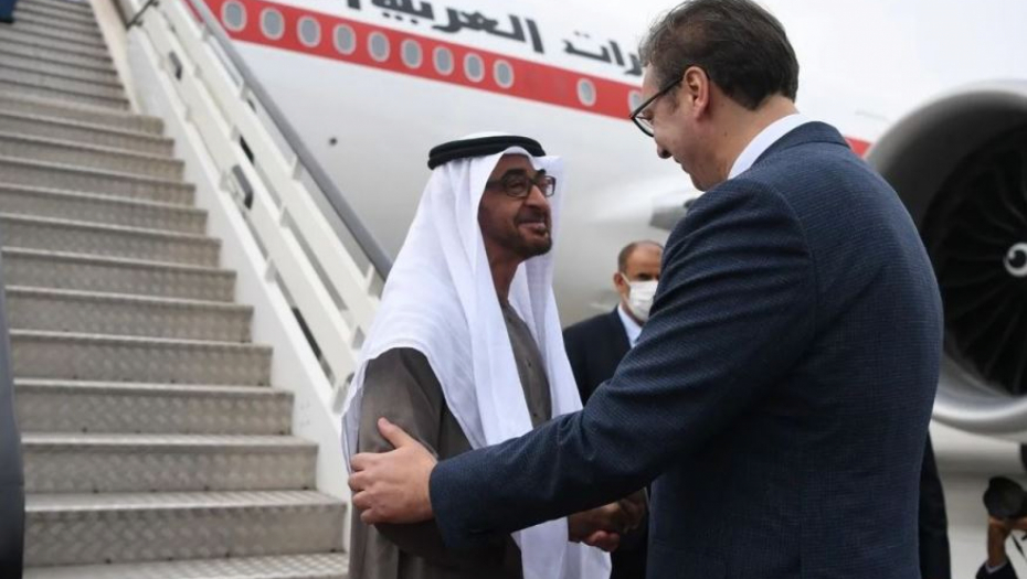 VUČIĆ ISPRATIO ŠEIKA MOHAMEDA BIN ZAJEDA "Ovde ste uvek dobrodošli" (FOTO)