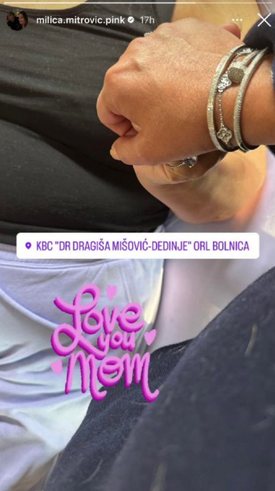 MAJKA MILICE MITROVIĆ U BOLNICI Supruga Željka Mitrović objavila emotivnu fotografiju (FOTO)
