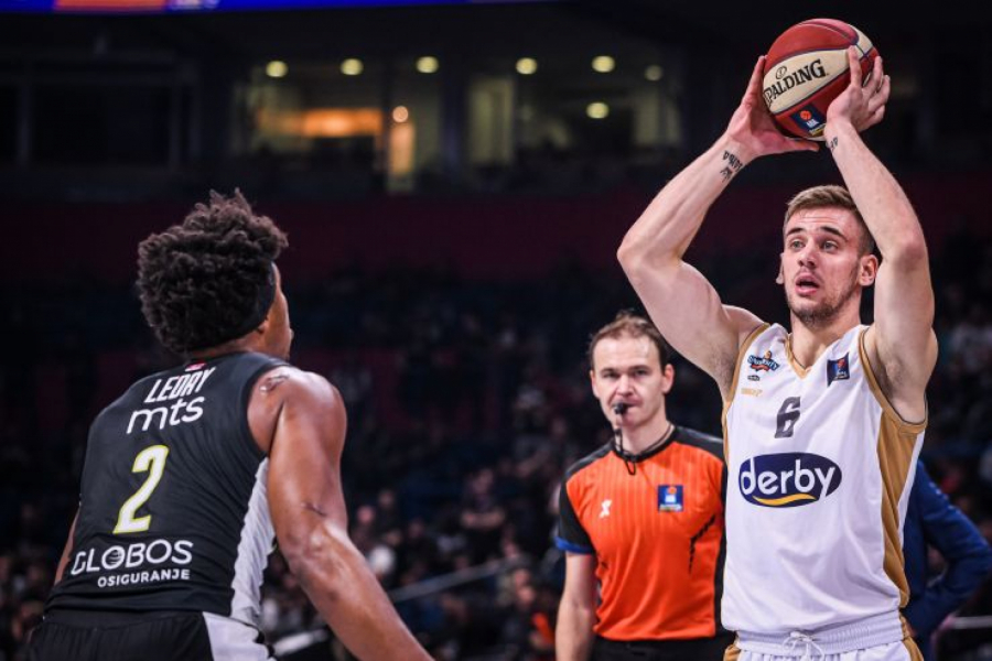 STUDENTI OPASNO NAMUČILI CRNO-BELE Partizan zabrinuo navijače na trenutak, mučio se protiv Studentskog centra, ali u poslednjoj deonici slomio otpor Podgoričana