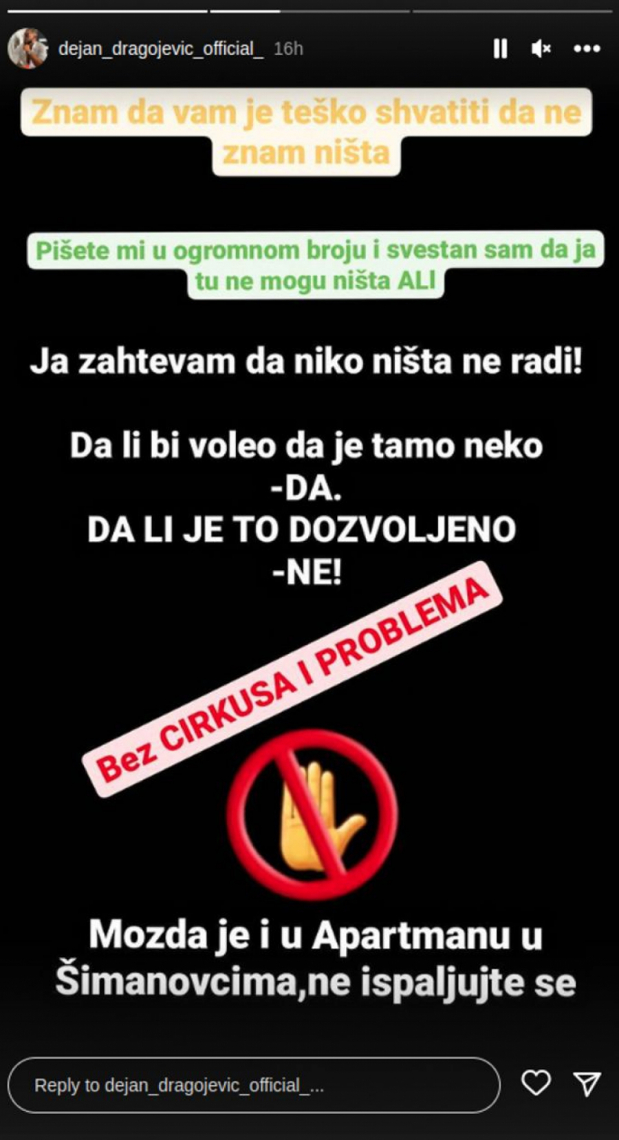 SITUACIJA SE NE SMIRUJE Dejan žestoko zapretio, Dragojević besan kao ris, spomenuo i produkciju (FOTO)