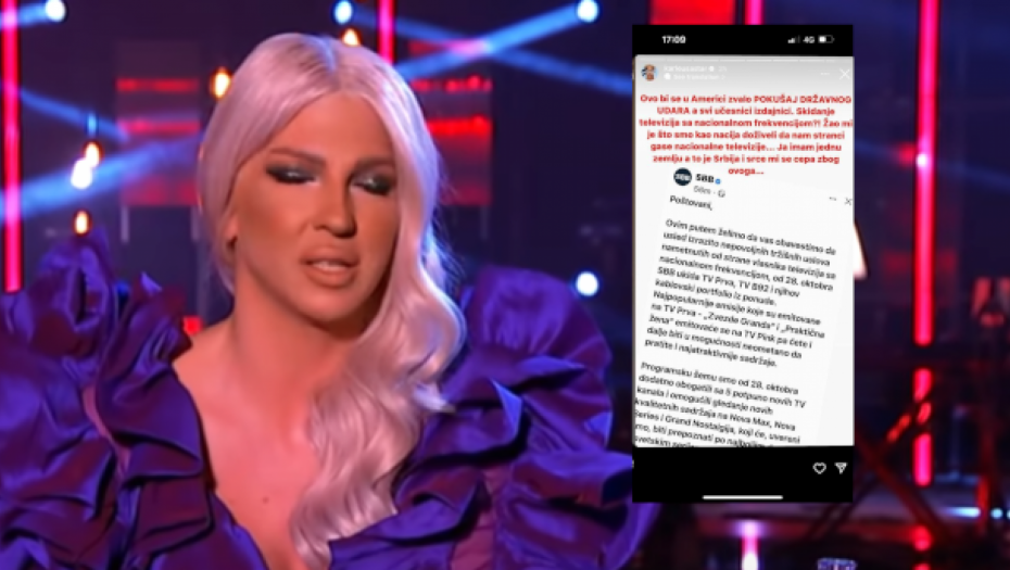 KARLEUŠA RASTURILA ŠOLAKA Doživeli smo da nam stranci gase televizije, ovo bi u Americi bio pokušaj državnog udara!