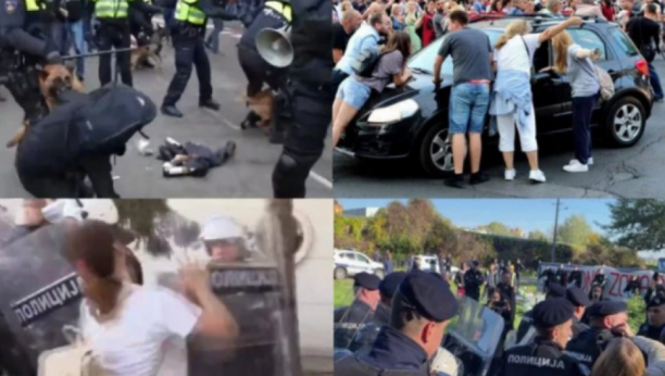 STRANE SLUGE GLUME ŽRTVE Napadaju pripadnike MUP, a evo kako policija reaguje na Zapadu (VIDEO)