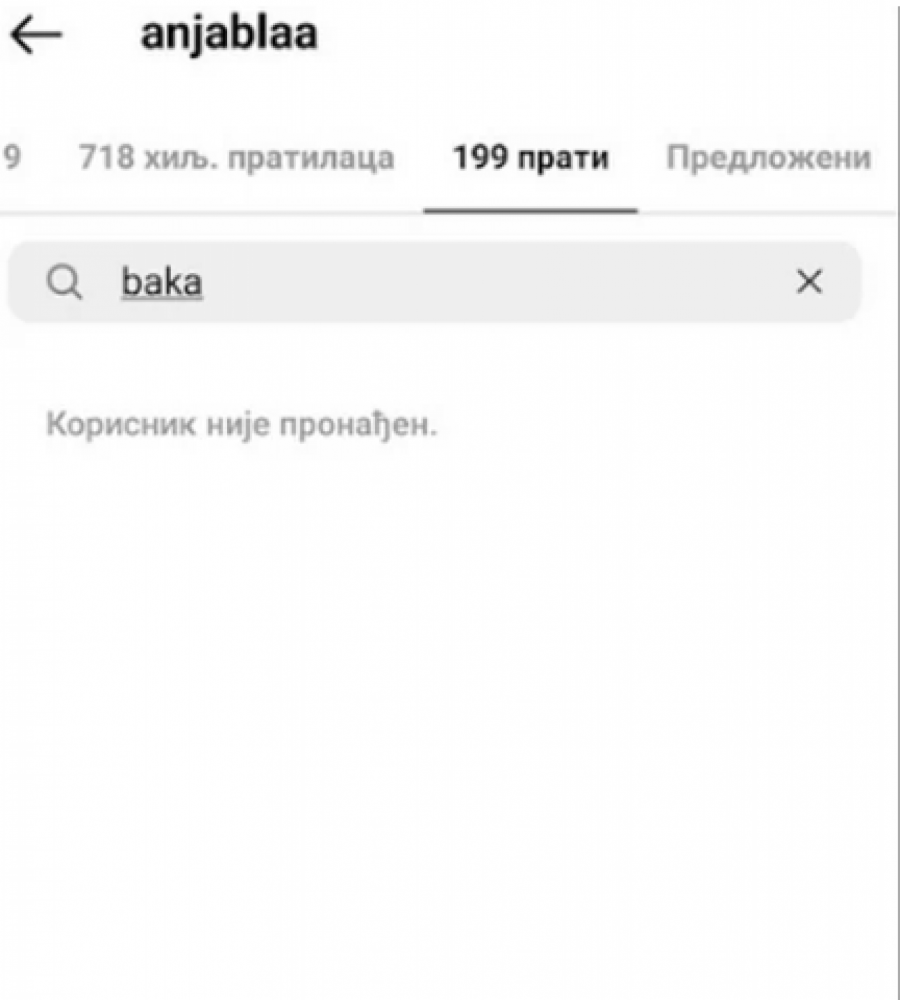 ANJA OSTAVILA BAKU PRASETA Otpratila ga sa instagrama, komentari se samo nižu, haos