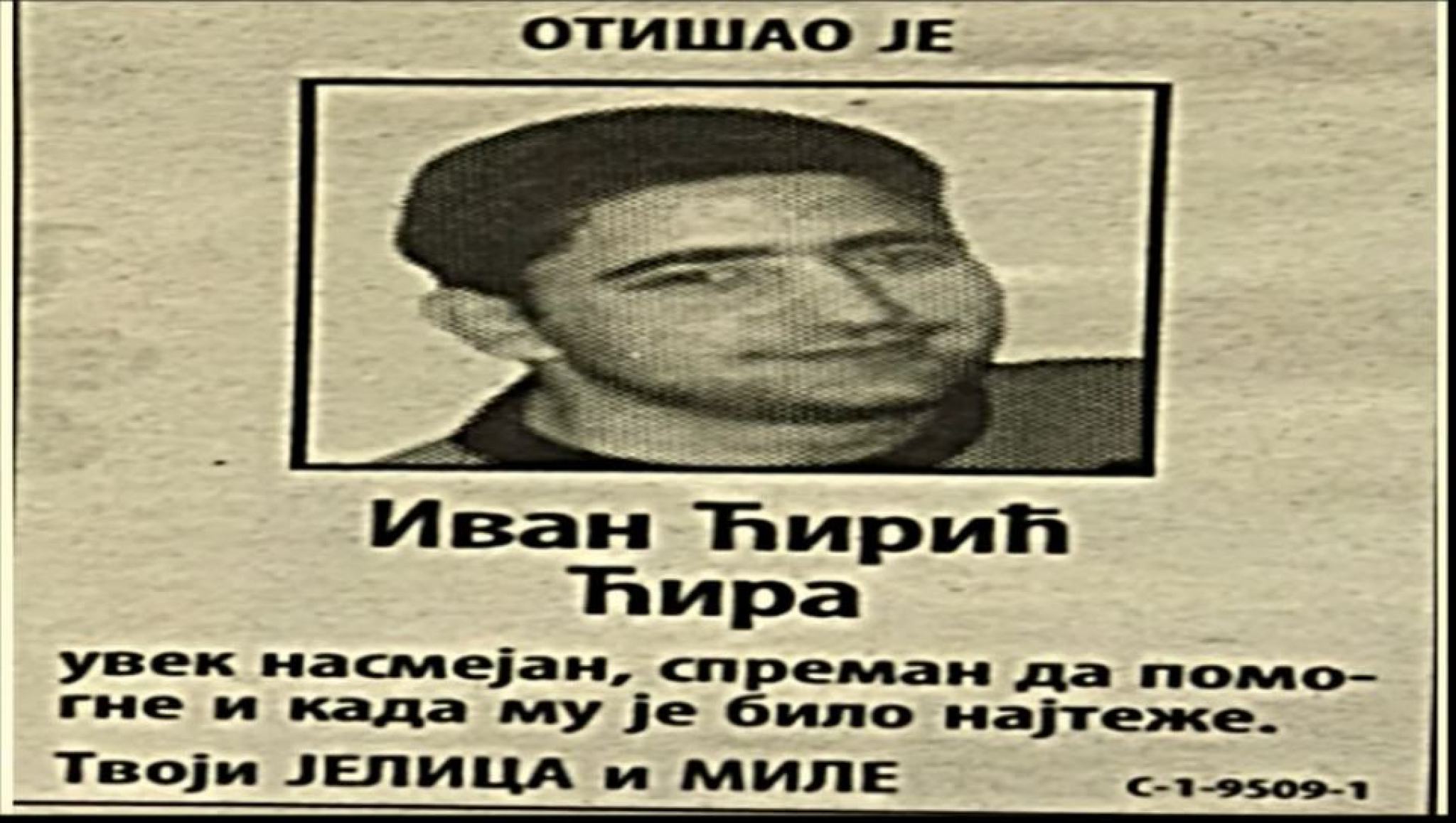 GODIŠNJICA UBISTVA IVANA ĆIRIĆA ĆIRE (38) Preživeo tri atentata, ostao bez ruke, a na Trošarini ga izrešetali napadači sa skutera!