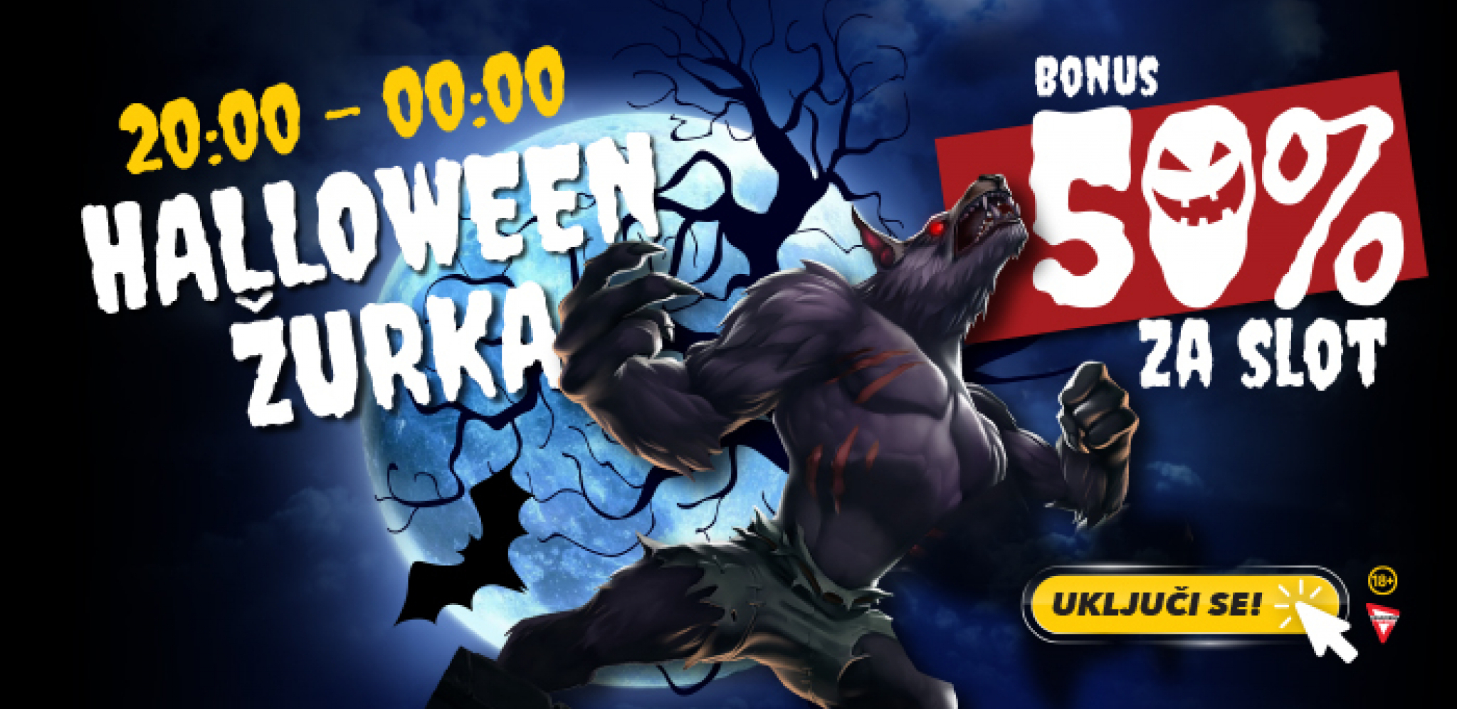 50% SLOT BONUSA NA HALLOWEEN ŽURKI U ADMIRALBETU Budite i vi deo strašno dobrog provoda i preuzmite vašu savršenu poslasticu – bonus na Halloween slotove