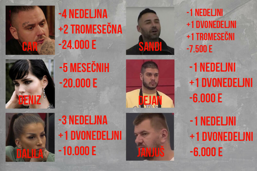 ZADRUGARI KAŽNJENI SA 315.000 EVRA Neviđeni haos u rijalitiju, Miki vređao produkciju, a samo on je ostao bez 58.500