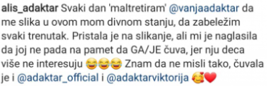 NJU DECA VIŠE NE INTERESUjU Alis Adaktar pokazala trudnički stomak, pa otkrila šok detalj iz porodice (FOTO)