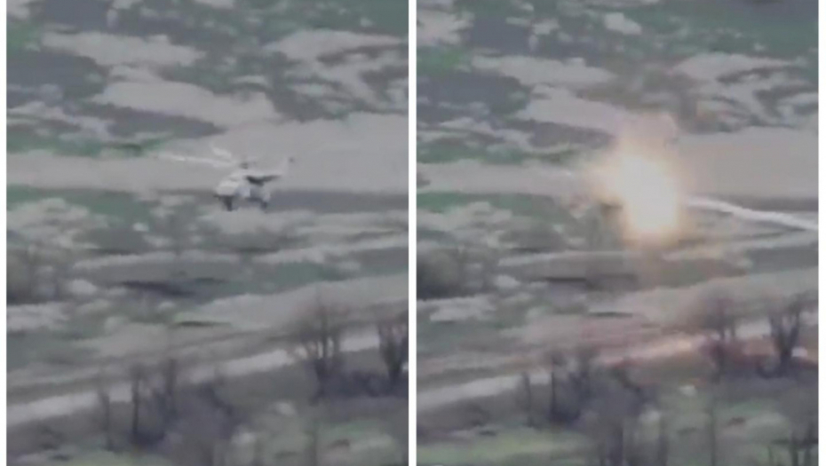 UDAR IZ MUTNOG NEBA! Objavljen snimak rakete koja obara ruski helikopter u niskom letu (VIDEO)