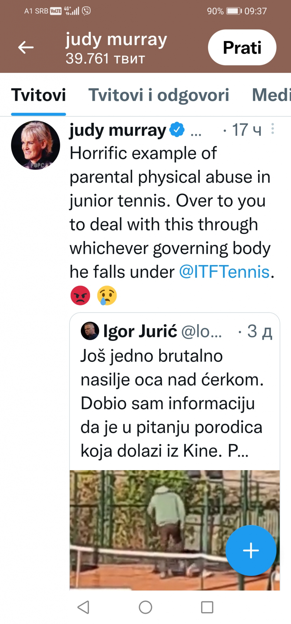 EM TUČE, EM LAŽE! Sramnu odbranu nasilnog oca srušio teniski trener Bogdan Obradović