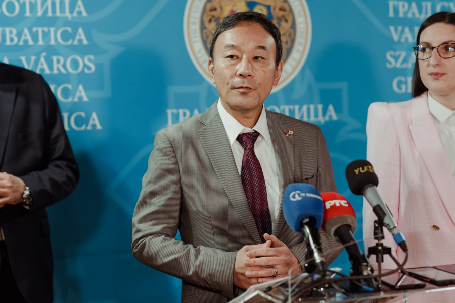 Gradonačelnik Subotice Stevan Bakić sastao se sa ambasadorom Japana Takahikom Kacumatom (FOTO)